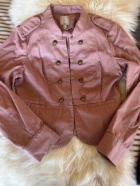 ♥️ Halogen pink ♥️ military Inspired Jacket